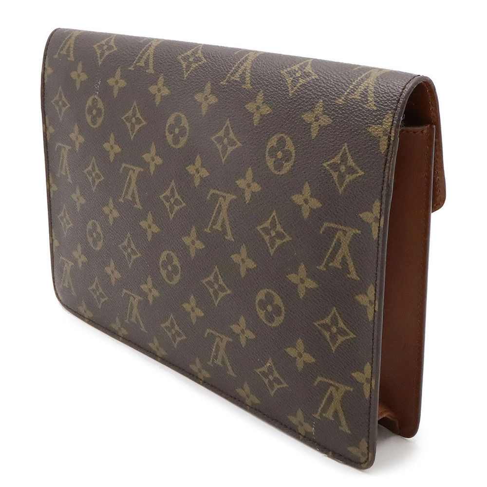 Louis Vuitton Shoulder Lanelag Monogram Bag Brown